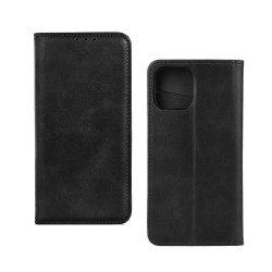 Leather Flip Cover with Internal Pocket for Apple iPhone 13 Black
